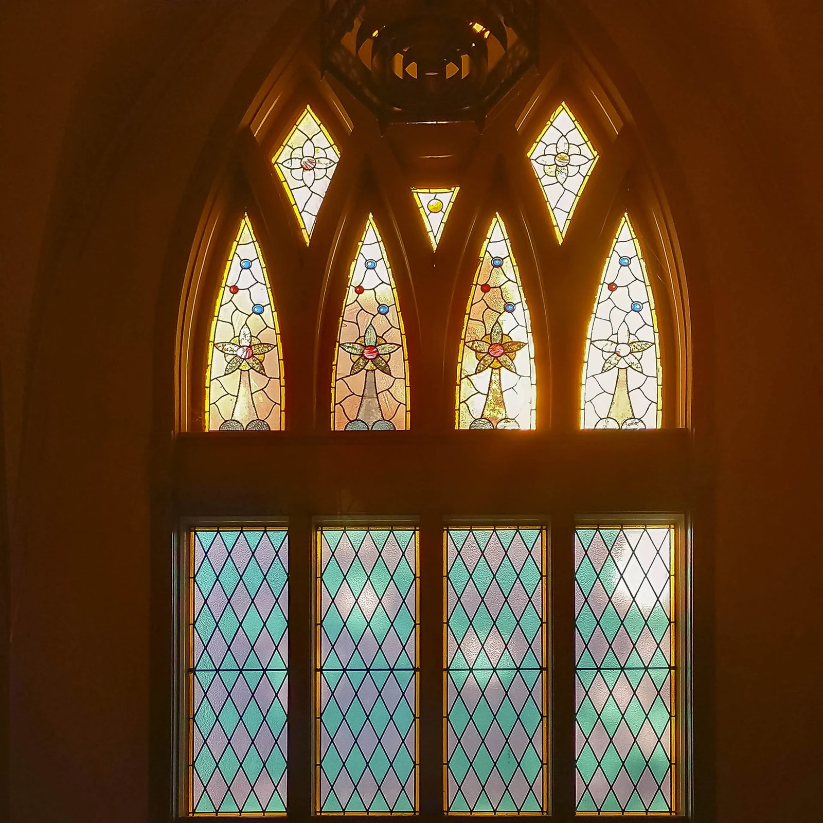 Architectural detail inside City Tabernacle